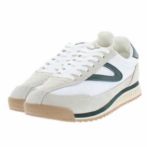 Tretorn White and Green Sneakers